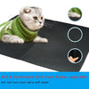 Waterproof Cat Litter Mat - Double Layer EVA, Non-Slip (Black)