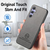 For Samsung Galaxy A54 5G Twill Fabric Leather Skin Back Phone Case(Gray)
