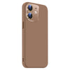 For iPhone 11 Nano Lens Cover Liquid Silicone Phone Case(Desert Gold)