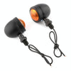 1 Pair KC801 12V Modified Universal Motorcycle LED Turn Signal (Black)