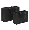 Black Shopping Kraft Paper Bag Handbag, Size:S