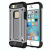 Tough Armor TPU + PC Combination Case for iPhone SE & 5 & 5s(Grey)