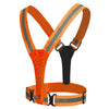 LED Reflective Vest High Stretch Outdoor Reflective Vest Traffic Safety Reflective Clothing(Orange)
