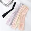 Summer Long Ice Silk Single Diamond Decoration Sun Protection Cuffs Sleeves, A Pair, Size:One Size(Pink)