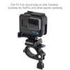 GP435 Small Size Bicycle Motorcycle Handlebar Fixing Mount for GoPro, Insta360, DJI and Other Action Cameras(Black)