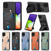 For Samsung Galaxy A36 Carbon Fiber Wallet Flip Card K-shaped Holder Phone Case(Black)