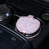 Studded Diamond Car Ashtray with Led Lamp(White)