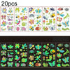 20 PCS Y01-05 Kids Cartoon Luminous Tattoo Sticker Waterproof And Sweat Proof Party Activity Face Sticker(Insect)