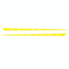 2 PCS/Set D-970 Checkered Flag Pattern Car Modified Decorative Sticker(Yellow)