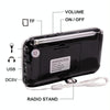 Y-619  FM/AM Mini Radio MP3 Rechargeable Music Player Support TF/SD Card with LED Display(Red)
