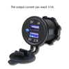 KWG-P1 Car Motorcycle Ship Modified USB Charger 5V 3.1A With Blue LED Lamp Display Waterproof And Dustproof Car Charger