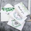 6pcs / Set Thank You Card Creative Half-Fold Greeting Card with Envelope