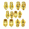 SMA Male To MMCX Female Coaxial Adapter Kit Brass Coaxial Connector RF Antenna Adapter