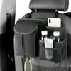 DE RAN FU Flip Fur Car Seat BackTissue Box Storage Hanging Bag With Hook(Black)