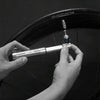 WILD MAN Mountain Road Bike Portable Bicycle Pump Us And French Mouth Universal Pump Mini Basketball Football Pump(Silver)