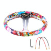 35cm Car Racing Graffiti ABS Steering Wheel(Style 2)