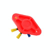 1/4 inch M6 RV Yacht 8-way Terminal Stud with 2 M5x20 Screws + 16pcs Terminals(Red)