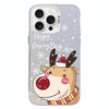 For iPhone 15 Pro Christmas Series PC Full Coverage Pattern Phone Case(CW055 White)