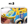 3 PCS 512 Children Wooden Assembled Car Engineering Vehicle Excavator Assembling Toy(Bulldozer)