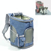 LDLC Pet Carrier Backpack, Breathable, Foldable, Travel Bag, Denim Blue, Medium