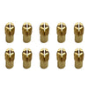 10 PCS Three-claw Copper Clamp Nut for Electric Mill FittingsBore diameter: 2.2mm