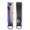 Compact Key Organizer Metal Key Chain Can Hold 2-6 Keys Carbon Fiber