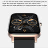 Ochstin 5H80 1.69 inch Square Screen Silicone Strap Heart Rate Blood Oxygen Monitoring Bluetooth Smart Watch(Black)