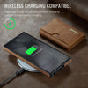 For Samsung Galaxy S24 Ultra 5G DG.MING M6 Series RFID Tri-fold Card Bag Removable Leather Phone Case(Brown)