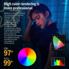 Pixel G3 Flat Panel RGB Fill Light Handheld Photography Camera Dimmable Desktop Mini Pocket Lamp(A Set)