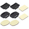 PULUZ 2 PCS Curved Surface Mounts + 2 PCS Flat Surface Mounts + 4 PCS Adhesive Mount Stickers for PULUZ Action Sports Cameras Jaws Flex Clamp Mount for GoPro, Insta360, DJI and Other Action Cameras