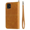 For iPhone 11 Multifunctional Detachable Magnetic Horizontal Flip Leather Case with Card Slots & Holder & Wallet & Photo Frame(Brown)