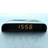 Solar Night Light Car Clock Automotive Electronic Clock Temperature Time+Date+Week+Temperature(Warm Light)