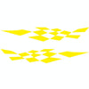 2 PCS/Set D-943 Checkered Flag Pattern Car Modified Decorative Sticker(Yellow)