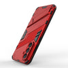 For Samsung Galaxy A56 5G Punk Armor 2 in 1 PC + TPU Shockproof Phone Case with Invisible Holder(Red)