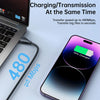 JOYROOM 2.4A USB to 8 Pin Surpass Series Fast Charging Data Cable, Length:1.2m(Black)
