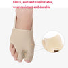 1 Pair Two Toes Split Toe Guard Foot Cover Toe Separation Thumb Varus Correction Foot Cover,Style: Inner Package Complexion, Size: S (35-40)