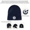 Outdoor Night Running Night Fishing LED Light Illumination Bluetooth 5.0 Knitted Hat (Navy Blue)