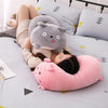 New Soft Animal Cartoon Pillow Cushion Cute Fat Dog Cat Totoro Penguin Pig Frog Plush Toy 60cm(pig)