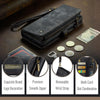 For Samsung Galaxy S25+ 5G CaseMe 008 Detachable Multifunctional Leather Phone Case(Black)