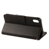 For iPhone XR Embossed Butterfly Pattern Horizontal Flip Leather Case with Card Slot & Holder & Wallet & Lanyard (Black)
