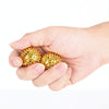 1 Pair Magnetic Massage Ball Relax Muscle Finger Plantar Pressure Massage Stab Ball, Size:4.7cm(Gold)