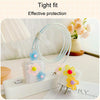 For Apple 18W/20W Flower Shape Charger Protective Case Data Cable Biter(Yellow And Green)