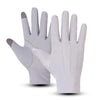 Outdoor Bicycle Riding Fishing Gloves Thin Breathable Anti-UV Sports Ice Silk Gloves, Style: Men Full Finger Gray
