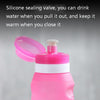 XC-282 600ml Silicone Folding Cup Out Camping Cycling Sports Kettle(Pink)