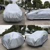 PVC Anti-Dust Sunproof SUV Car Cover with Warning Strips, Fits Cars up to 4.7m(183 inch) in Length