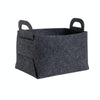 Home Clutter Felt Folding Storage Baskets, Size: Large(Grey)