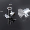 With Base Top Spray Rod Shower Tube Stainless Steel Shower Outlet Pipe Elbow, Size: 20cm