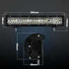 15 inch 75W 7500LM 6000K LED Strip Working Refit Off-road Vehicle Lamp Roof Strip Light