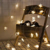 3m 20 LEDs USB Home New Year Christmas Decoration Snowflake Garland Light(Warm White)
