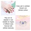 2pcs J259 Ladies Romantic Star Moon Stacked Open Rings(Adjustable)